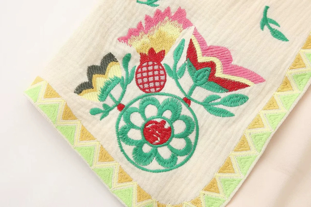 Womens Embroidered Cardigan Vest Top
